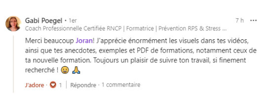 Temoignage des participants