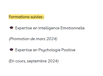 Temoignage des participants