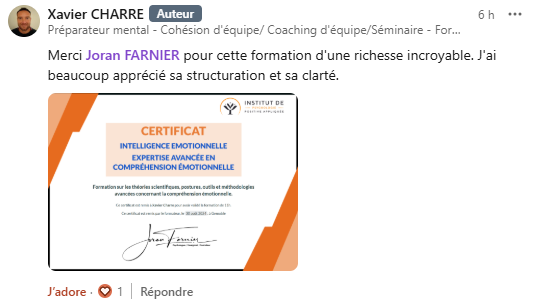 Temoignage des participants