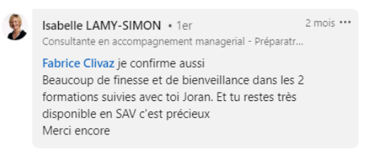 Temoignage des participants