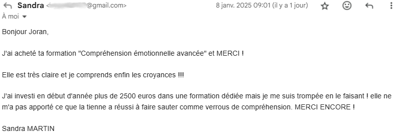 Temoignage des participants